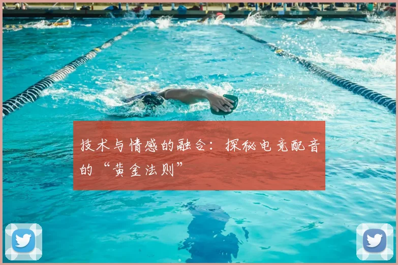 技术与情感的融合:探秘电竞配音的“黄金法则”